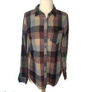 BKE Buckle shirt button up plaid Eased Medium